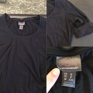 Black maternity shirt